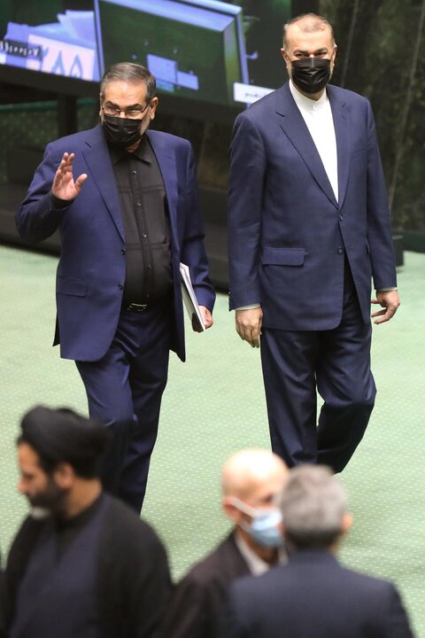 باقری کنی و امیرعبداالهیان در مجلس