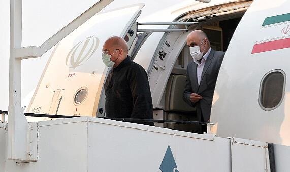 قالیباف وارد فرودگاه عسلویه شد