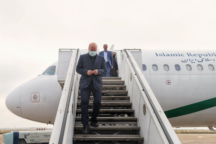 قالیباف وارد فرودگاه شهید دستغیب شیراز شد