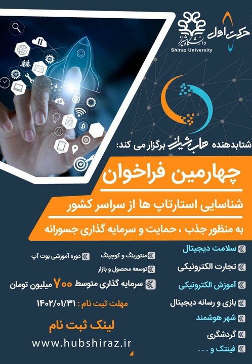 چهارمین فراخوان حمایت از استارتاپ‌های سراسر کشور