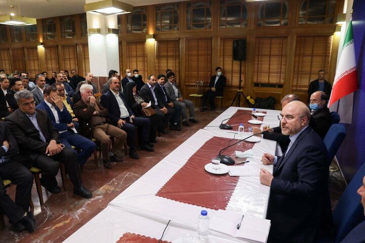 دیدار جمعی از اساتید علم جغرافیا با رئیس مجلس