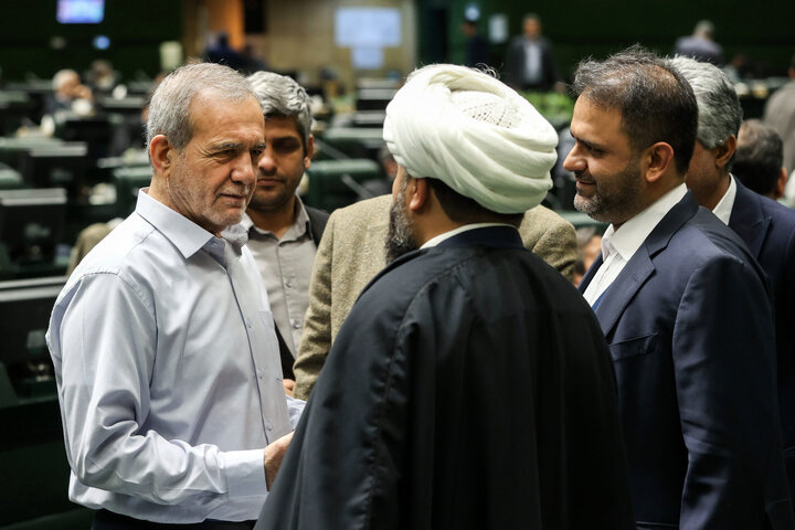 رئیس جمهور پزشکیان در مجلس