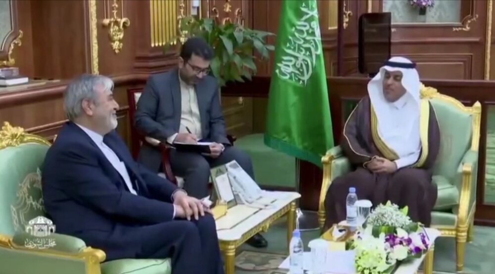 گفت‌وگوی هیأت پارلمانی ایران و نایب‌رئیس مجلس عربستان درباره امنیت منطقه و همکاری دوجانبه